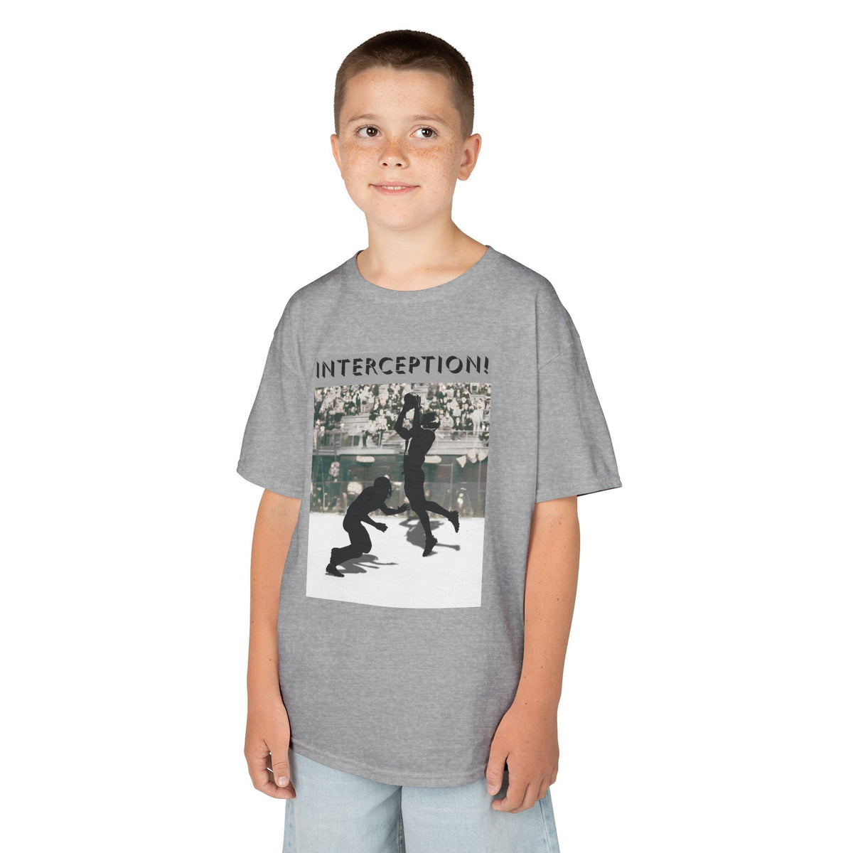 Football Interception Tee - G5000B Kids T-Shirt