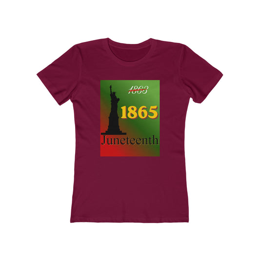 1863 1865 Liberty Juneteenth Tee — Women’s Boyfriend Fit Celebration T-Shirt