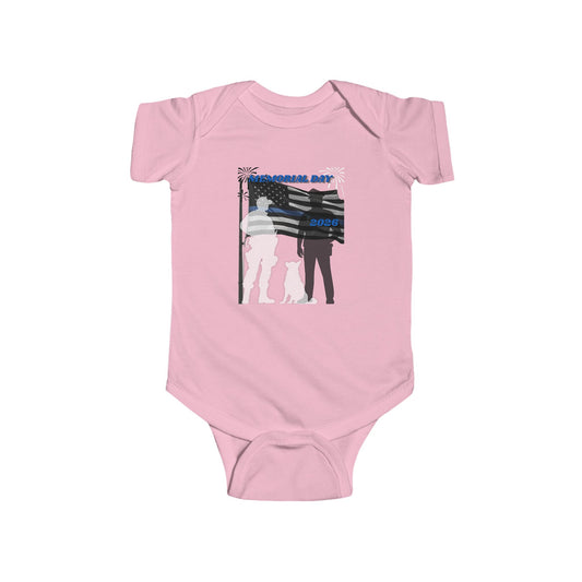Memorial Day Police 26 Baby Bodysuit – Graphic Infant Onesie