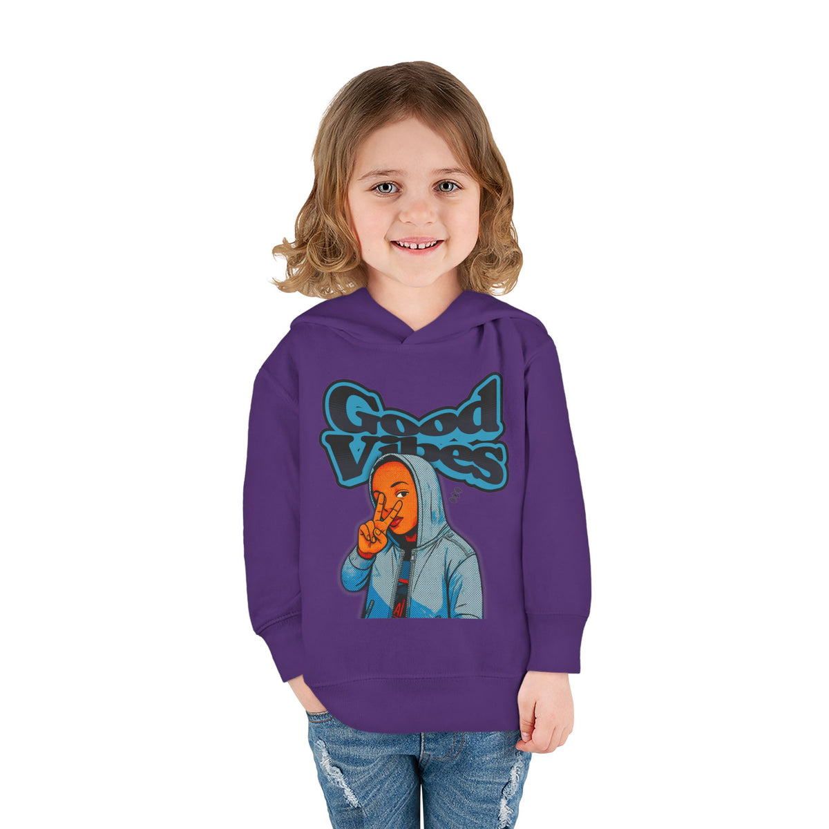 Peace Good Vibes - Toddler Hoodie RS336