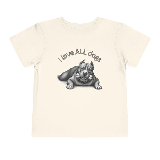 I Love All Dogs Tee - Graphic Toddler T-Shirt