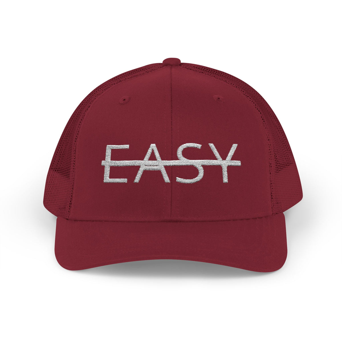 Unisex Not Easy Snapback Trucker Cap - Embroidered