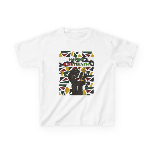 Happy Juneteenth Kids Celebration Tee — Graphic T-Shirt