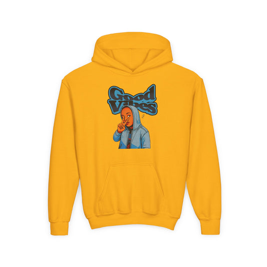 Peace Good Vibes - Kids/Youth Hoodie Gildan 18500B