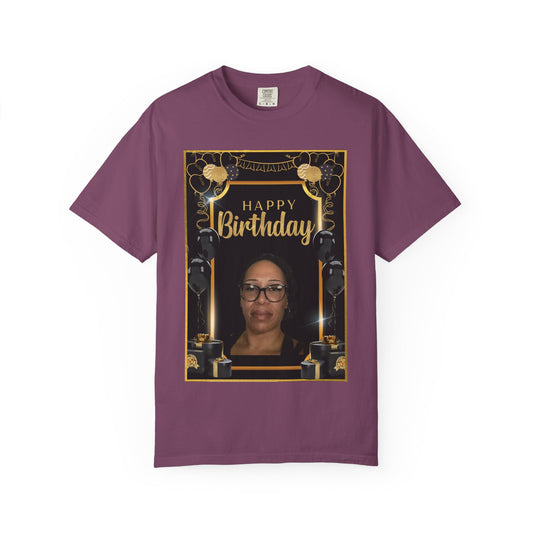 Black & Gold B Day Personalize It! Tee - Unisex CC1717 T-shirt