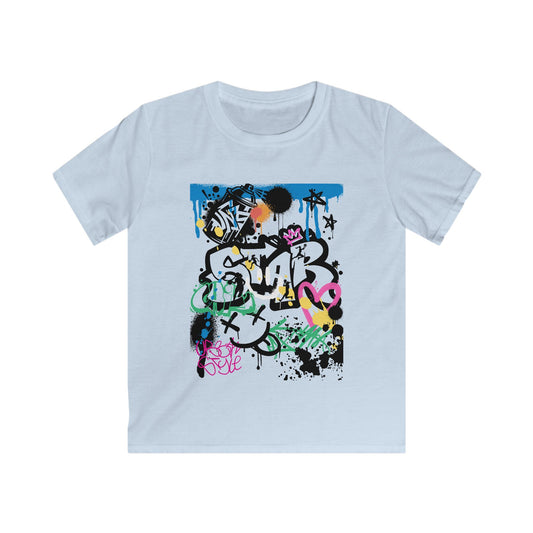 Graffiti Big Girls B Ball Tee - Youth T-Shirt G64000B