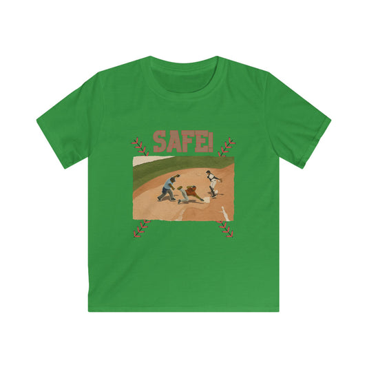 Kids Baseball 'Safe!' Tee — Vintage Diamond Play Graphic