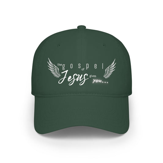 Unisex Gospel of Jesus Low-Profile Baseball Cap - Printed