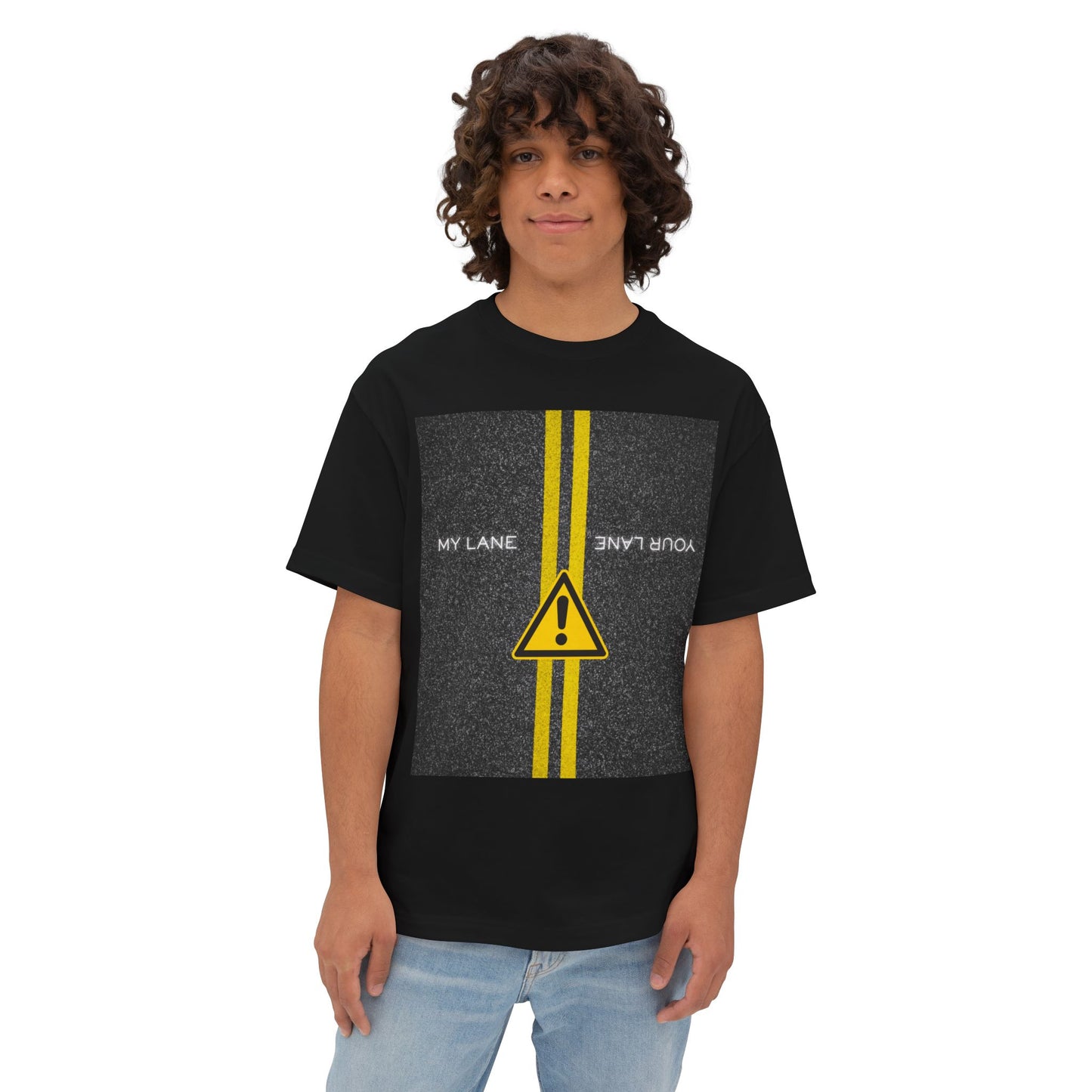 Lanes Tee – Oversized Box Graphic T-Shirt