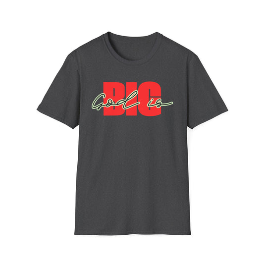 God is Big (Black&Red) Tee - G64000 Unisex T- Shirt