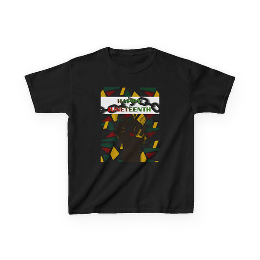 Happy Juneteenth Kids Celebration Tee — Graphic T-Shirt