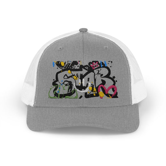 Unisex Star Snapback Trucker Cap - Embroidered