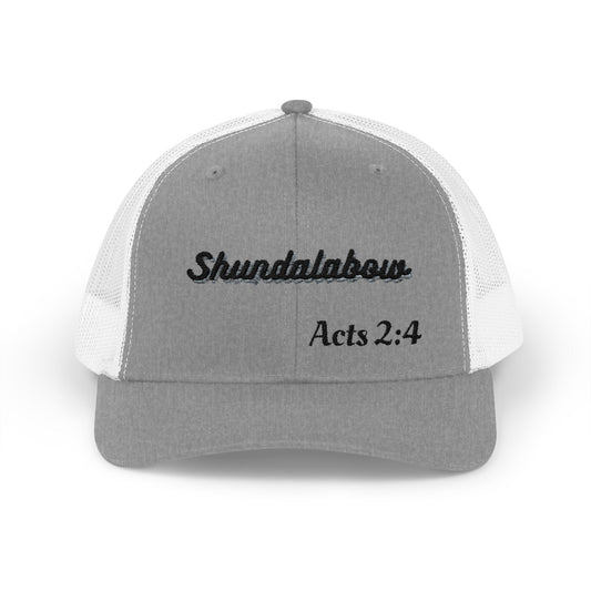 Unisex Acts 2:4 Snapback Trucker Cap - Embroidered