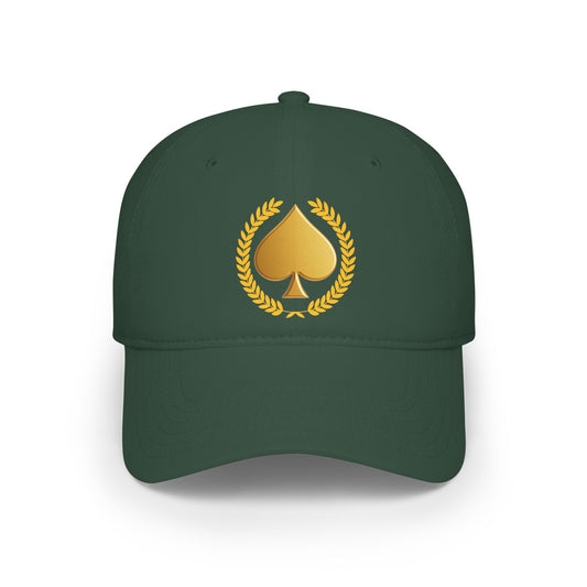 Unisex Gold Spade Low-Profile Baseball Cap - Printed