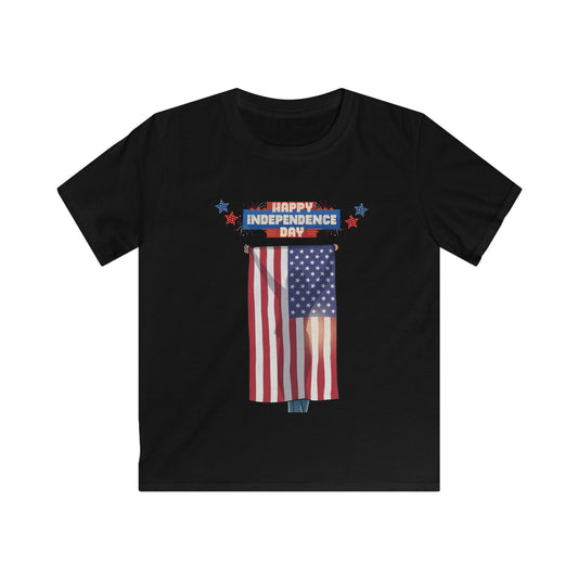 July 4th Flag Holder Tee - Youth T-Shirt G64000B