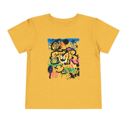 Graffiti Girls B Ball Tee - Graphic Toddler T-Shirt