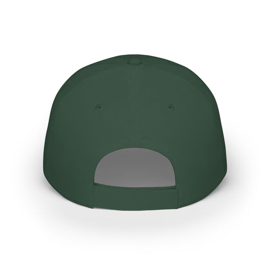 Green Gradient Business Card Hat - Low Profile Baseball Cap (Print)