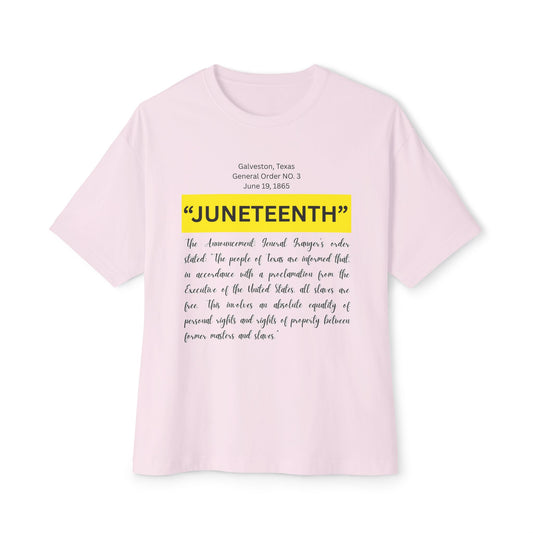 Juneteenth G O 3 Tee – Oversized Box Graphic T-Shirt