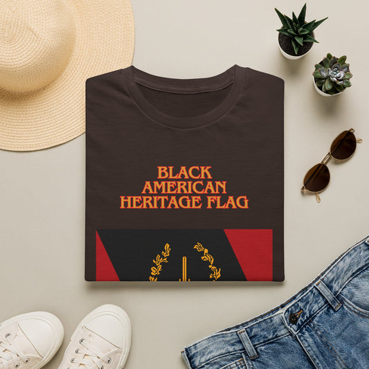 Black American Heritage Flag - Unisex T- Shirt