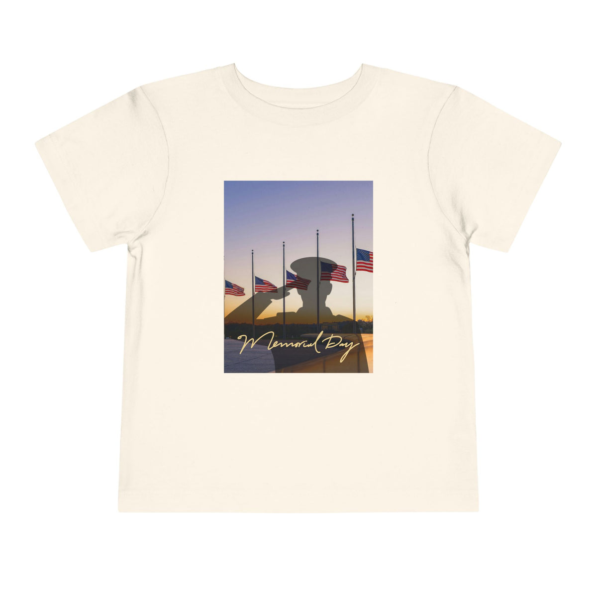 Half Mast Memorial Day Tee - BC3001T Toddler Graphic T-Shirt