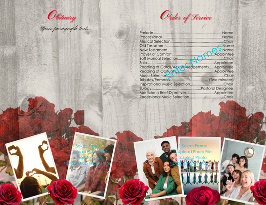 Red Roses and Black Obituary - Bifold