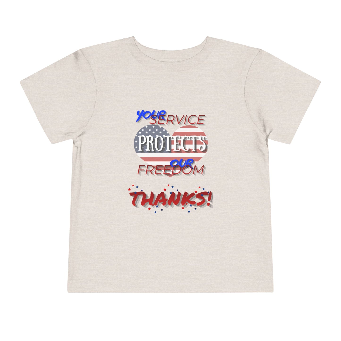Thanks 4 Service Memorial Day — Toddler Graphic T-Shirt