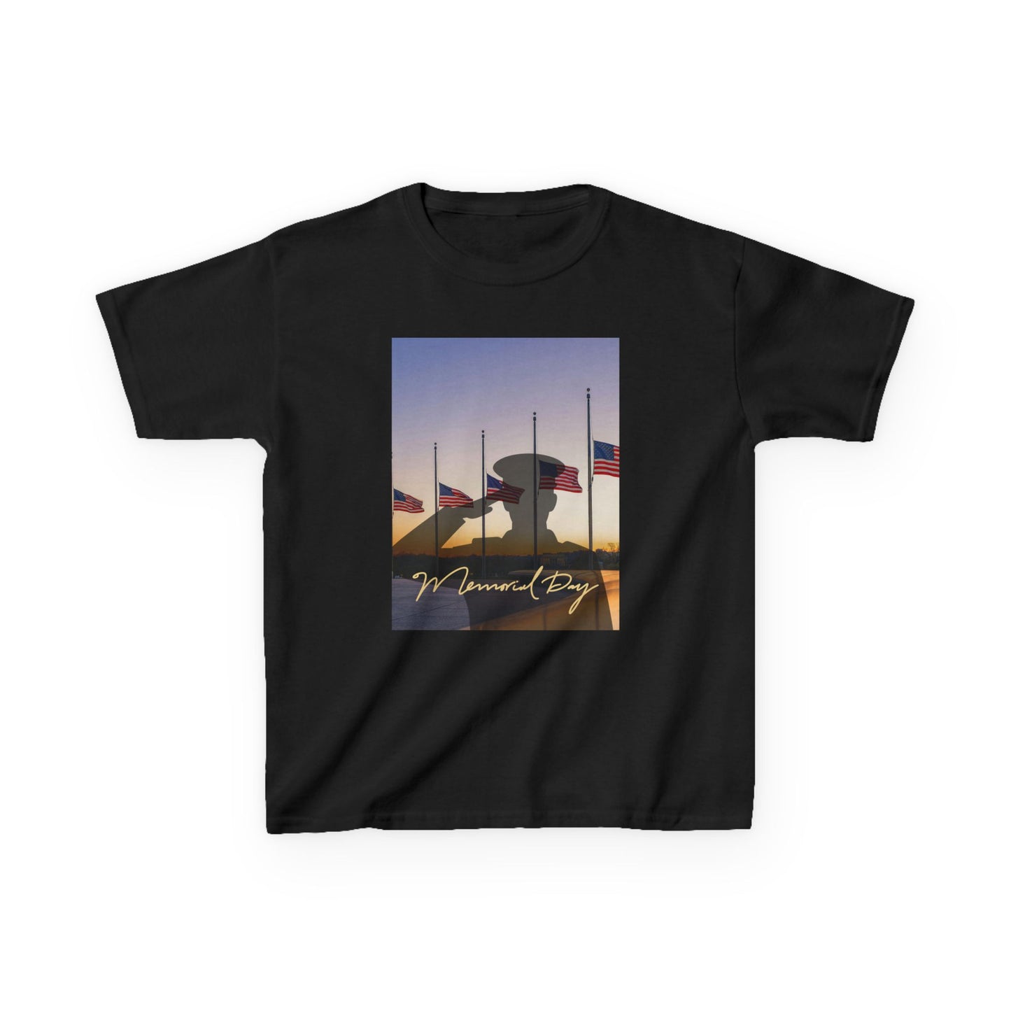 Half Mast Memorial Day Tee — Youth Graphic T-Shirt