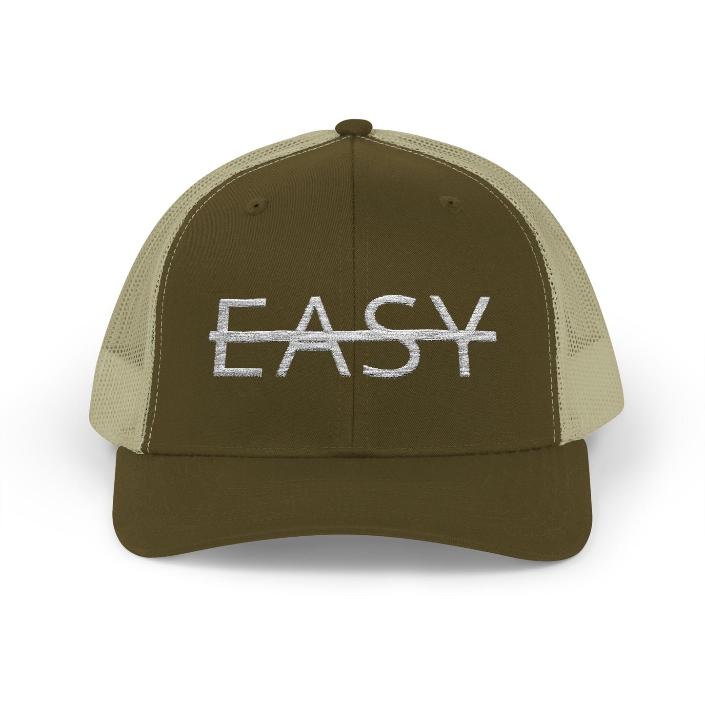 Unisex Not Easy Snapback Trucker Cap - Embroidered