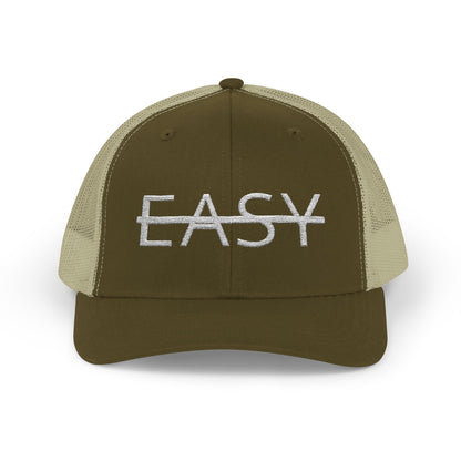 Unisex Not Easy Snapback Trucker Cap - Embroidered