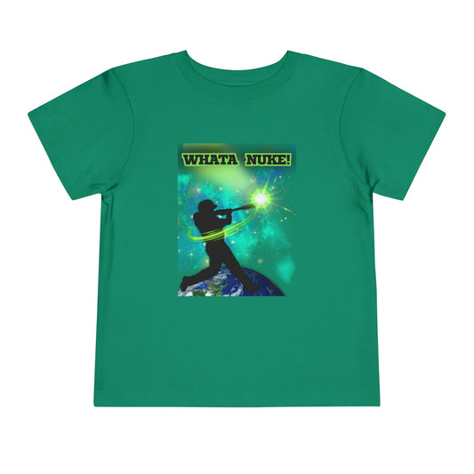 Whata Nuke Baseball Tee - Toddler Graphic T-Shirt