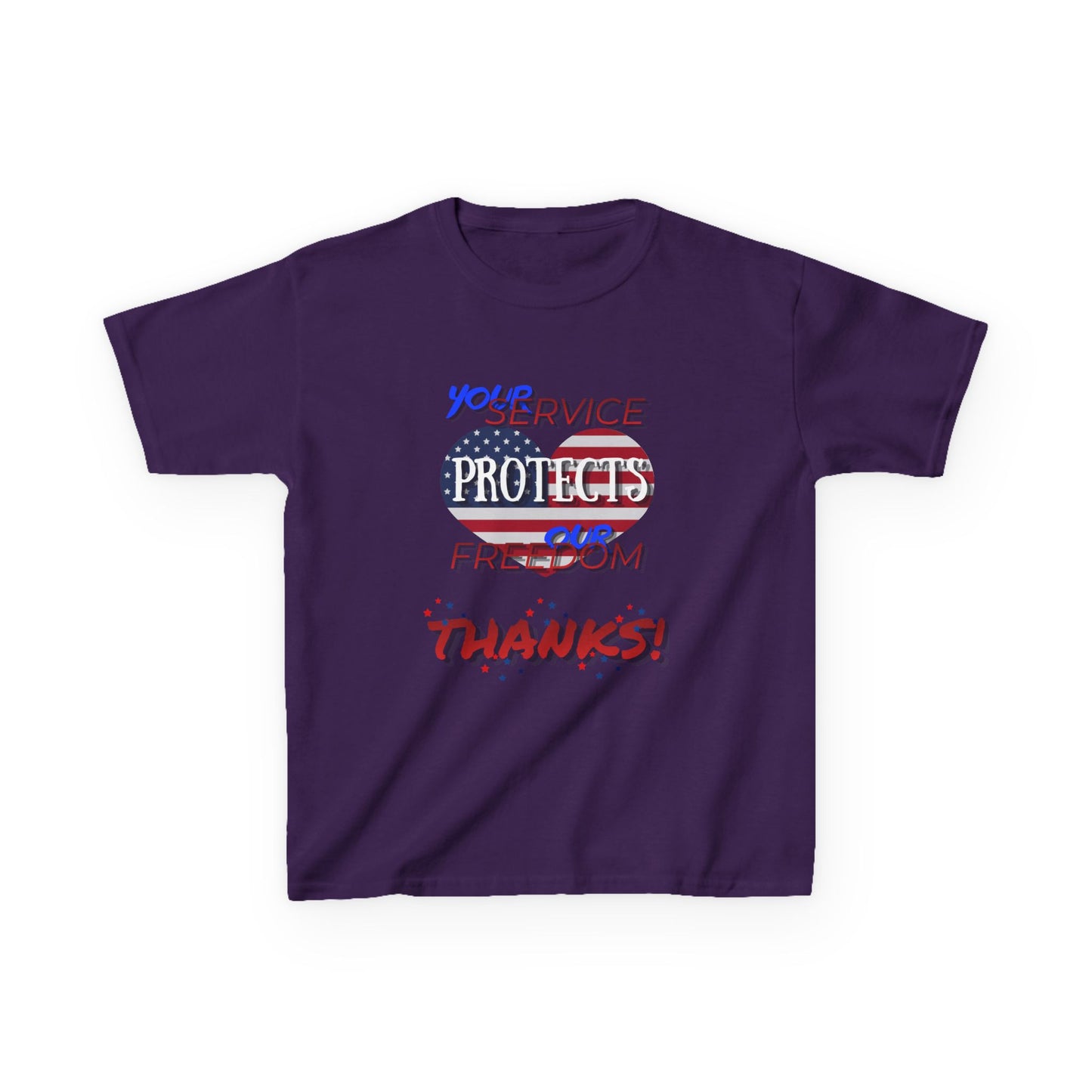 Thanks 4 Service Memorial Day Tee - Kids T-Shirt