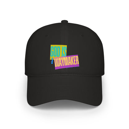 Unisex God is a Waymaker Low-Profile Baseball Cap - Printed