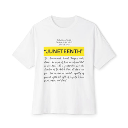 Juneteenth G O 3 Tee – Oversized Box Graphic T-Shirt