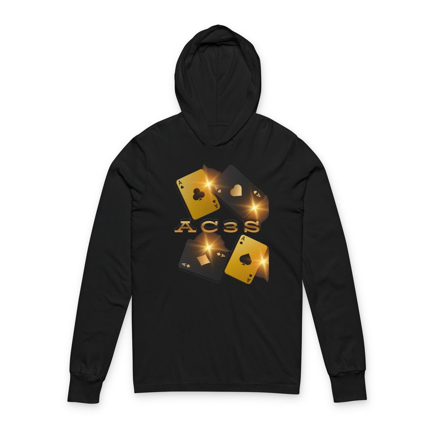 Aces - Hooded Long Sleeve T-Shirt