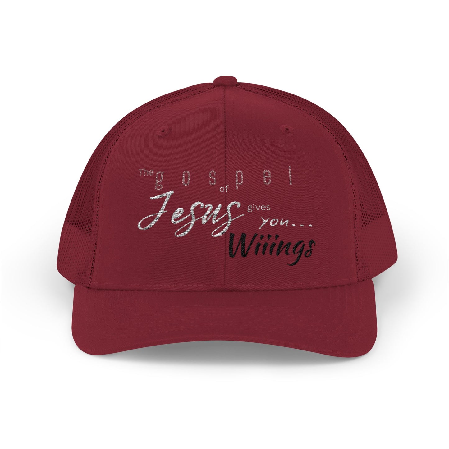 Unisex The Gospel of Jesus Gives... Snapback Trucker Cap - Embroidered
