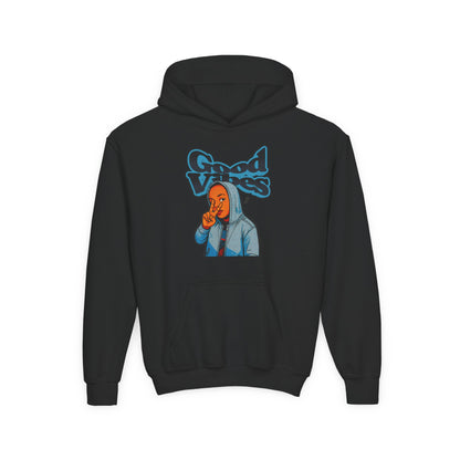 Peace Good Vibes - Kids/Youth Hoodie Gildan 18500B