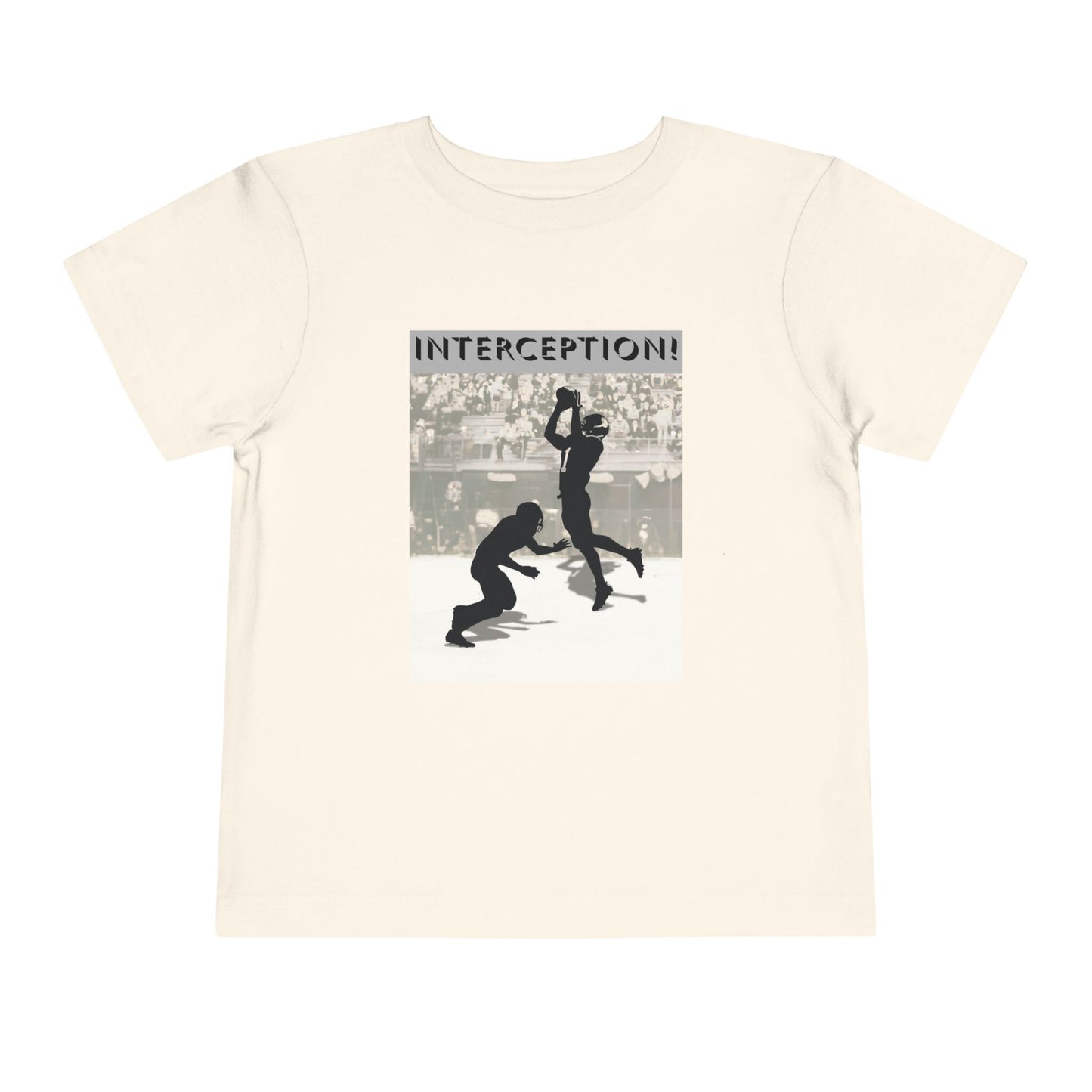 Football Interception Tee — Toddler Graphic T-Shirt