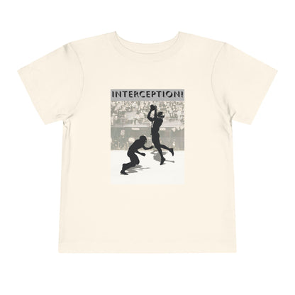 Football Interception Tee — Toddler Graphic T-Shirt