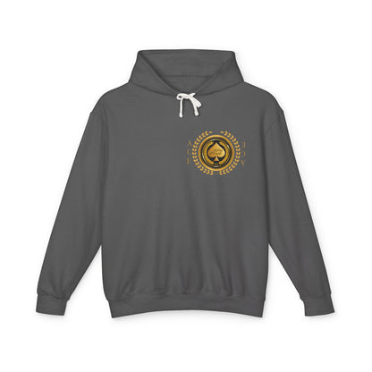 Unisex Gold Ace — Lightweight Hooded Sweatshirt