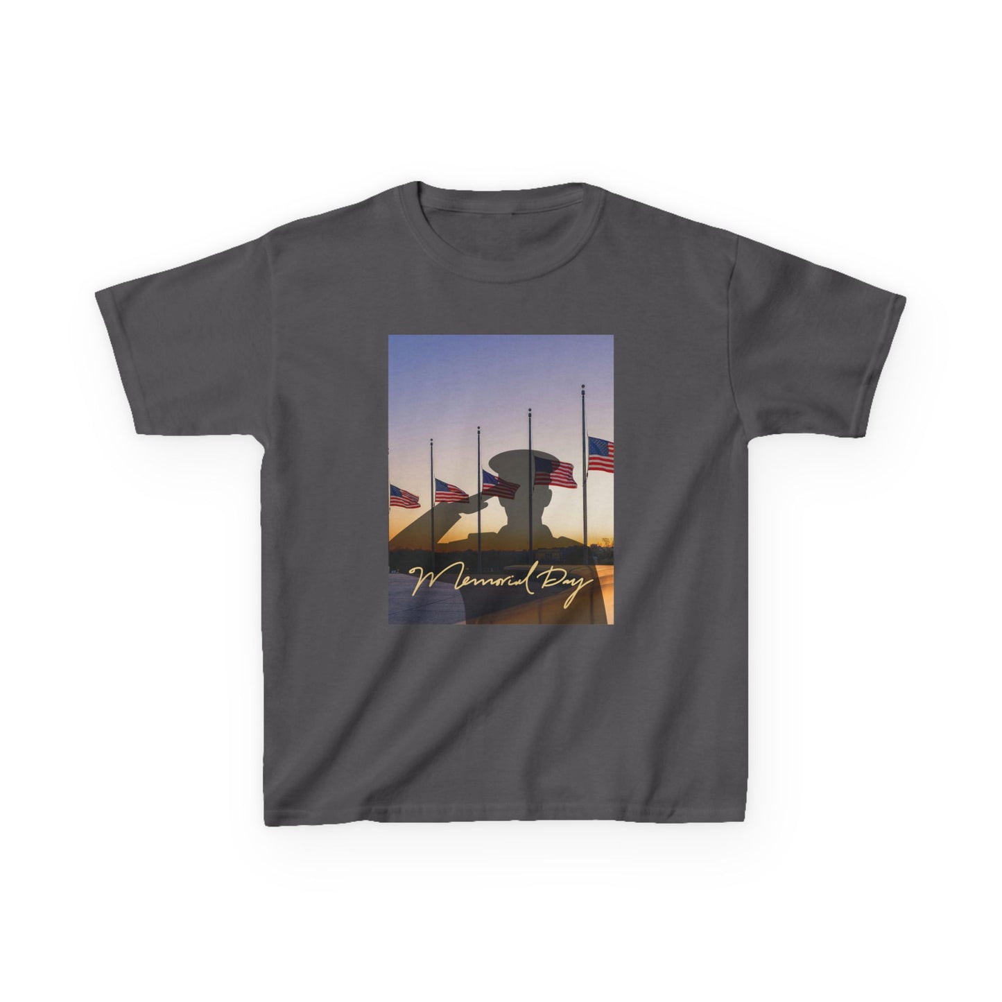 Half Mast Memorial Day Tee — Youth Graphic T-Shirt
