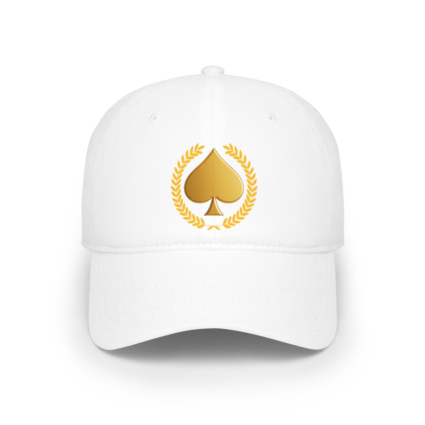 Unisex Gold Spade Low-Profile Baseball Cap - Printed