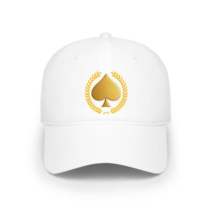 Unisex Gold Spade Low-Profile Baseball Cap - Printed