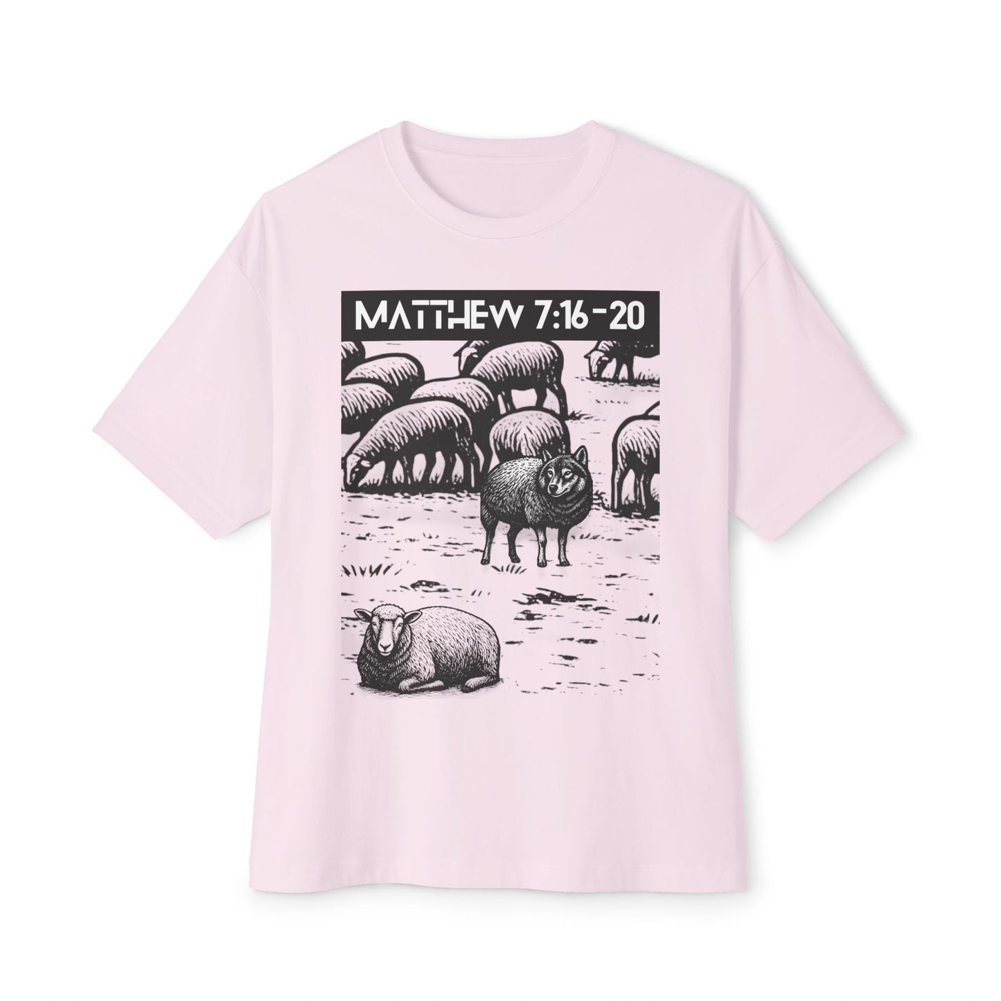 Wolf In Sheep Wool Tee – Oversized Box Graphic T-Shirt