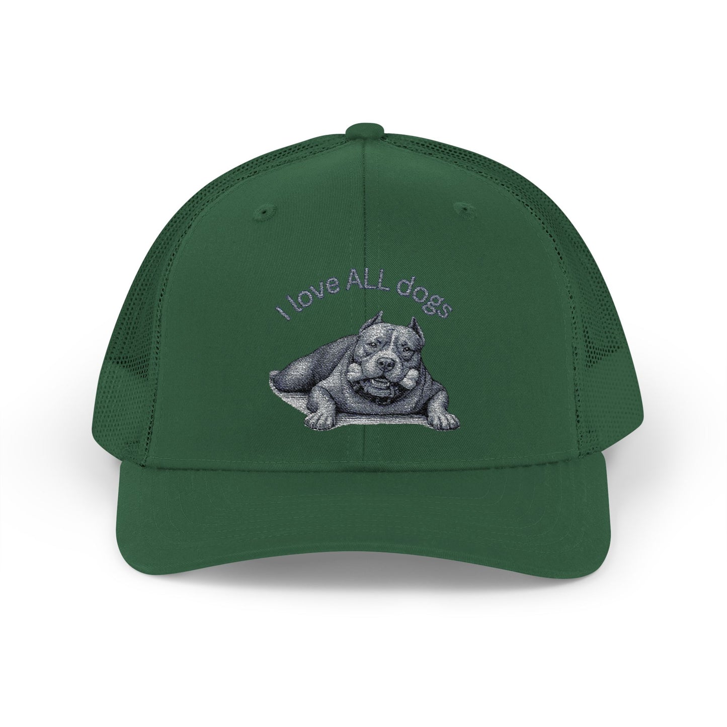 Unisex I love ALL Dogs Snapback Trucker Cap - Embroidered