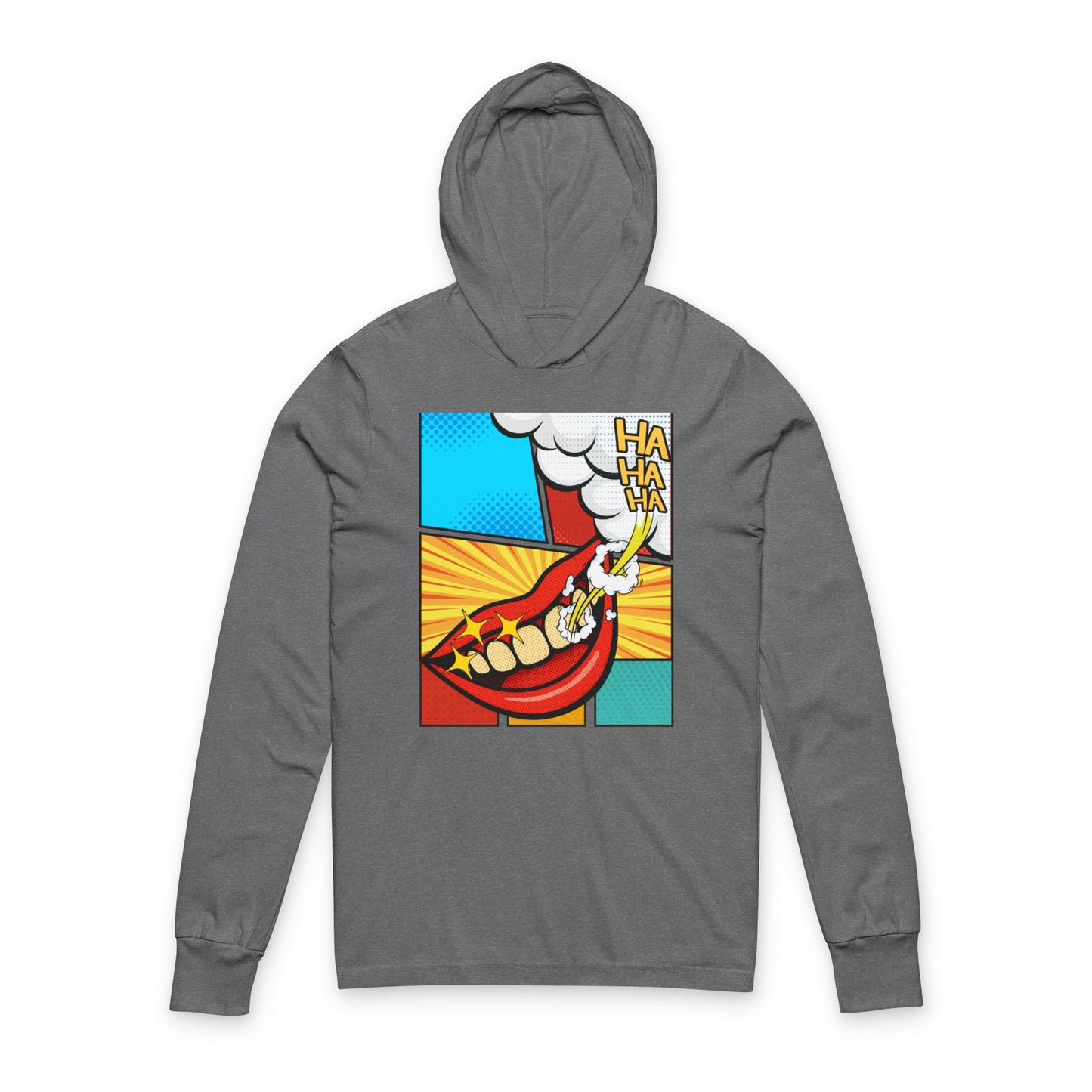 Comic 3Ha - Hooded Long Sleeve T-Shirt