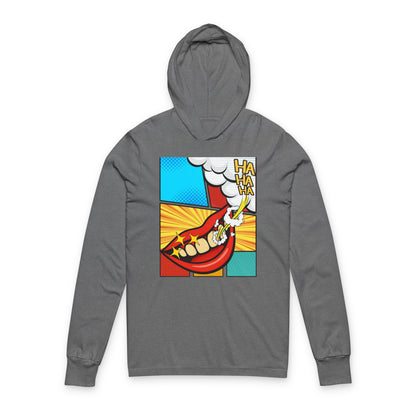 Comic 3Ha - Hooded Long Sleeve T-Shirt