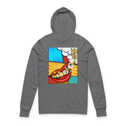 Comic 3Ha - Hooded Long Sleeve T-Shirt