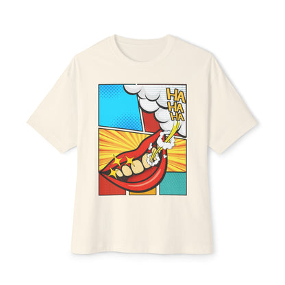 Comic 3Ha Tee – Oversized Box Graphic T-Shirt