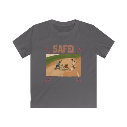 Kids Baseball 'Safe!' Tee — Vintage Diamond Play Graphic