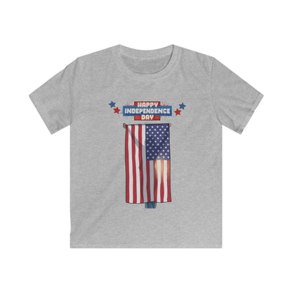 July 4th Flag Holder Tee - Youth T-Shirt